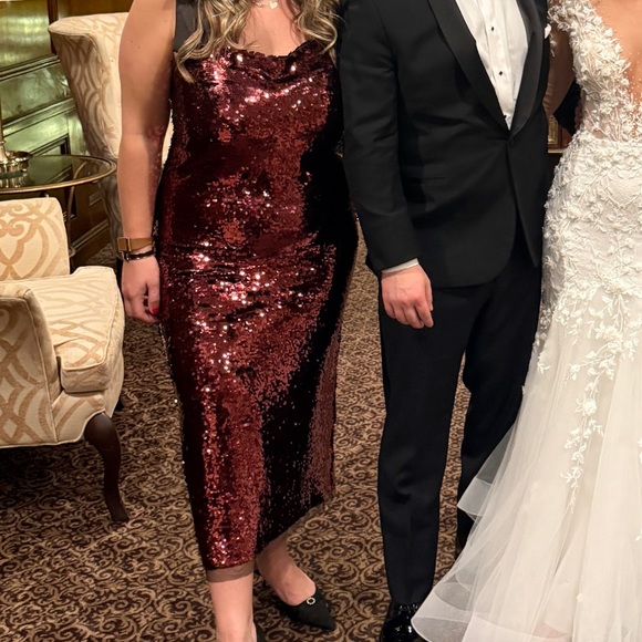 Tuckernuck Radiant Bronze Sequin Roxy Dress - Picture 2 of 9